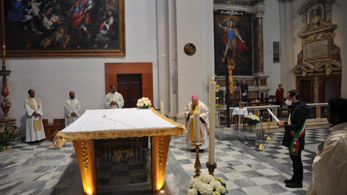 PELLEGRINAGGIO DEL VESCOVO ALLA BASILICA DI SAN VALENTINO