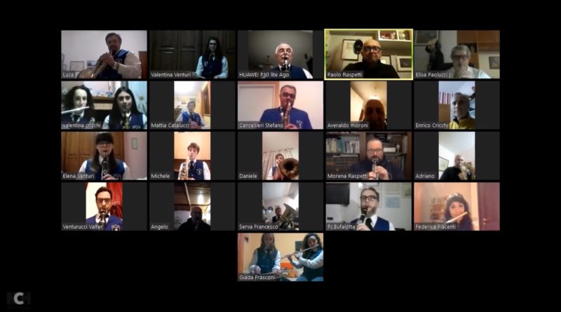 L’INNO NAZIONALE IN STREAMING DELLA FILARMONICA  DA AVIGLIANO UMBRO UN MESSAGGIO DI SPERANZA