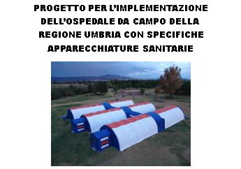 CORONAVIRUS; PRESENTATO OSPEDALE DA CAMPO; TESEI: “STRUTTURA ALL’AVANGUARDIA”