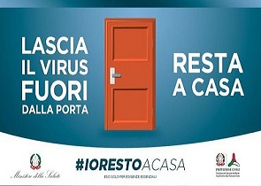 CORONAVIRUS: AGGIORNAMENTO CASI ALLE ORE 8 DEL 9 APRILE