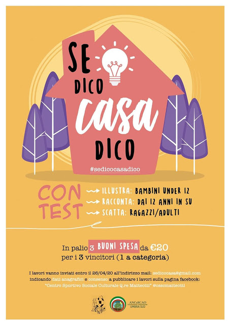 #SEDICOCASADICO  DAL CENTRO SOCIALE MATTEOTTI UN CONTEST PER TUTTA LA FAMIGLIA