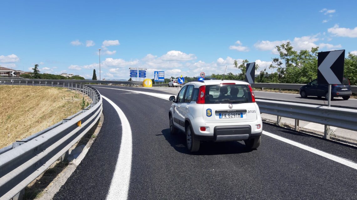 UMBRIA, ANAS: LAVORI NOTTURNI SULLA SS452 “DELLA CONTESSA” A GUBBIO