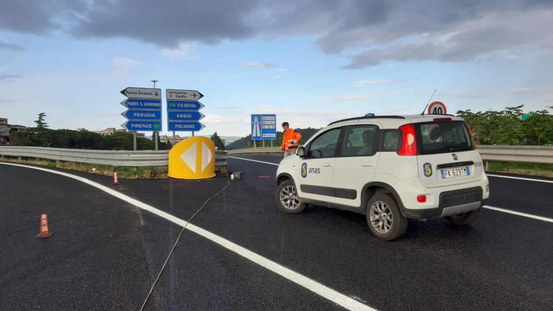 UMBRIA, ANAS: AVANZANO I LAVORI DI RISANAMENTO DELLA PAVIMENTAZIONE SUL RACCORDO PERUGIA-BETTOLLE