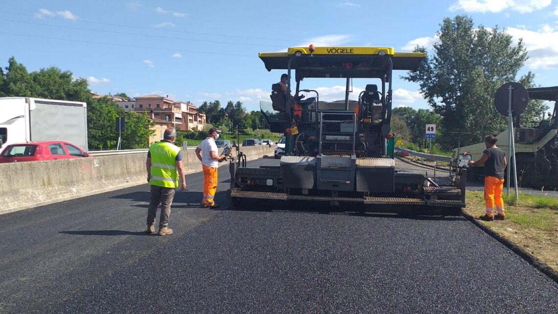 UMBRIA, ANAS: SULLA E45 AVANZANO I LAVORI DI PAVIMENTAZIONE TRA MARSCIANO E CASALINA (PG)