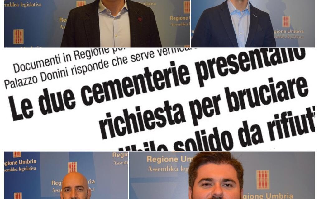 RIFIUTI: “LA GIUNTA FACCIA CHIAREZZA SULLE IPOTESI DI INCENERIMENTO NEI CEMENTIFICI DI GUBBIO” – INTERROGAZIONE DI BETTARELLI, BORI (PD), BIANCONI (MISTO) E DE LUCA (M5S)