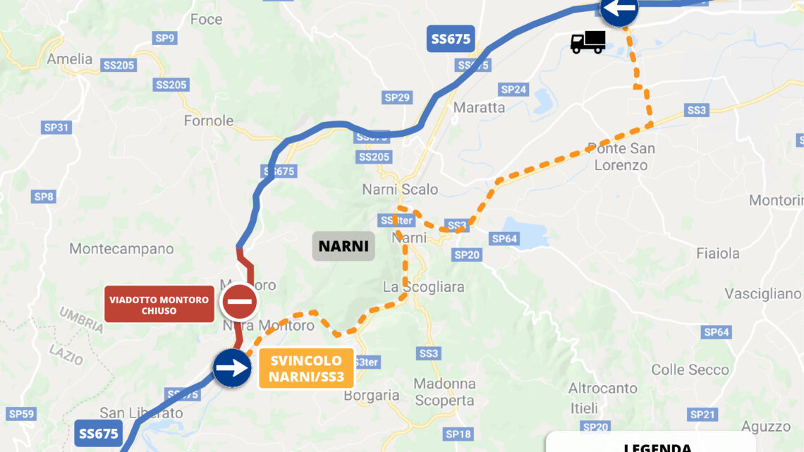 VIADOTTO MONTORO, DE REBOTTI: “STRINGERE TEMPI SU ORDINANZE E CONTROLLI, A NARNI 2.500 CAMION AL GIORNO”