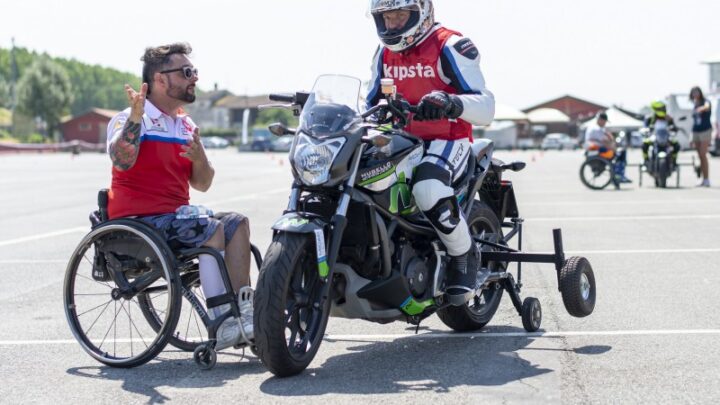 25 GIUGNO 2020 DISABILI IN PISTA IN MOTO ALL’AUTODROMO DI MAGIONE (PERUGIA)