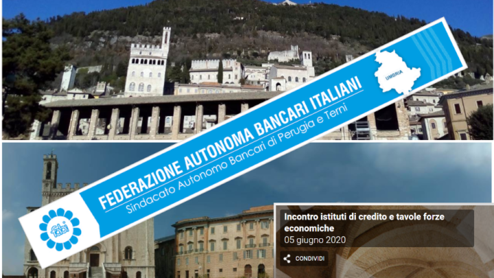 LA FABI UMBRIA AL TAVOLO  ORGANIZZATO DAL COMUNE DI GUBBIO   PER LA FASE DI RIPARTENZA