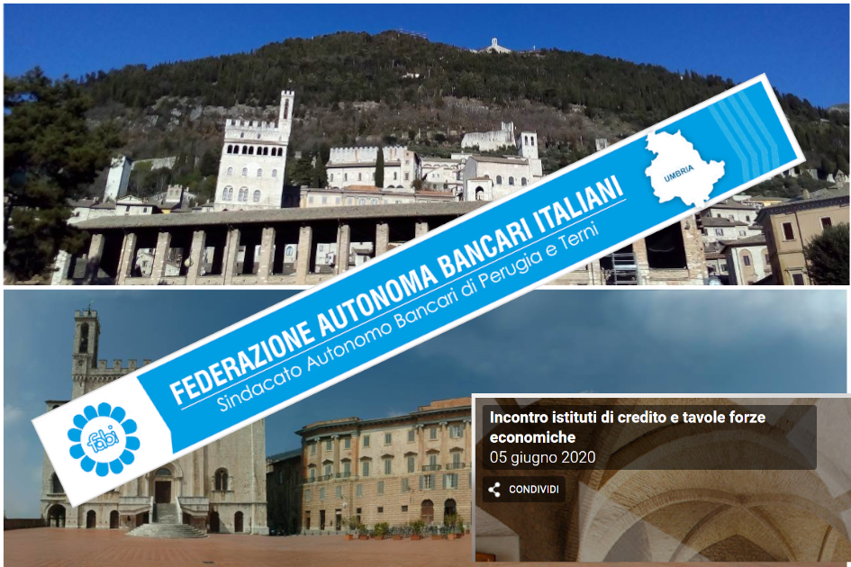 LA FABI UMBRIA AL TAVOLO  ORGANIZZATO DAL COMUNE DI GUBBIO   PER LA FASE DI RIPARTENZA