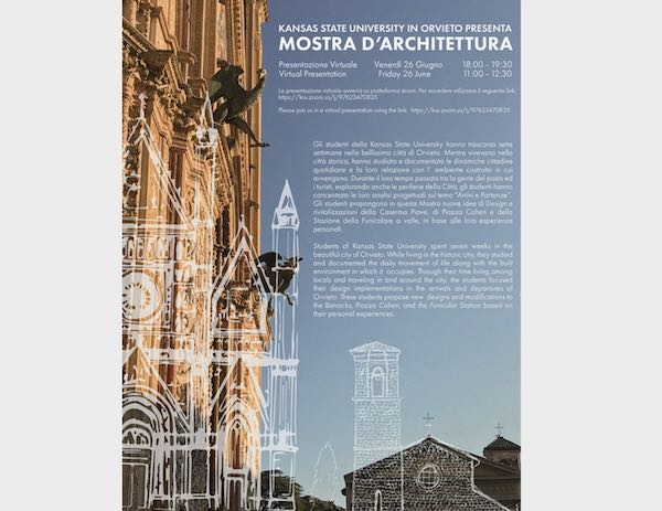 MOSTRA DEI PROGETTI DEGLI STUDENTI DI ARCHITETTURA DELLA KANSAS STATE UNIVERSITY