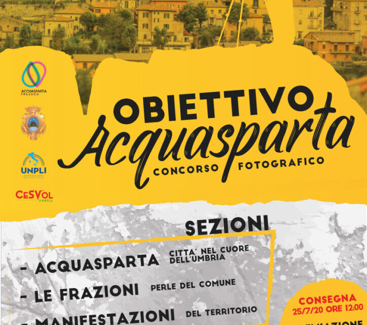 “OBIETTIVO ACQUASPARTA”  IL CONCORSO FOTOGRAFICO ORGANIZZATO DALLA PRO LOCO