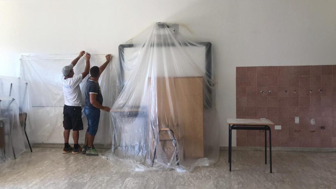 INIZIATI I LAVORI NELLE SCUOLE  PER RIAPRIRE A SETTEMBRE  IN MASSIMA SICUREZZA