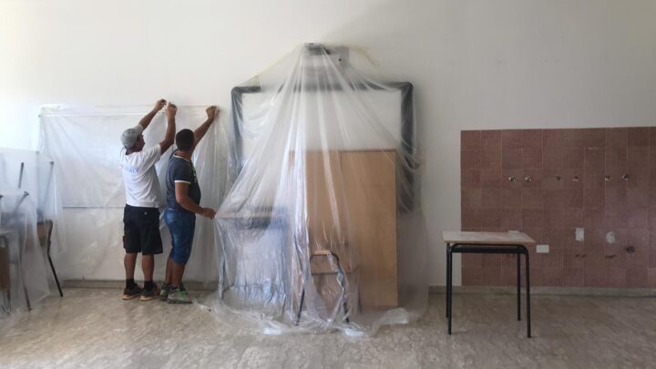 INIZIATI I LAVORI NELLE SCUOLE  PER RIAPRIRE A SETTEMBRE  IN MASSIMA SICUREZZA