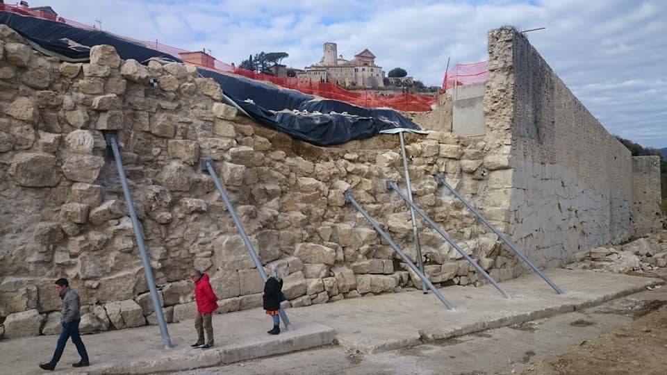 AMELIA, PARTE PROGETTAZIONE RICOSTRUZIONE MURA CROLLATE