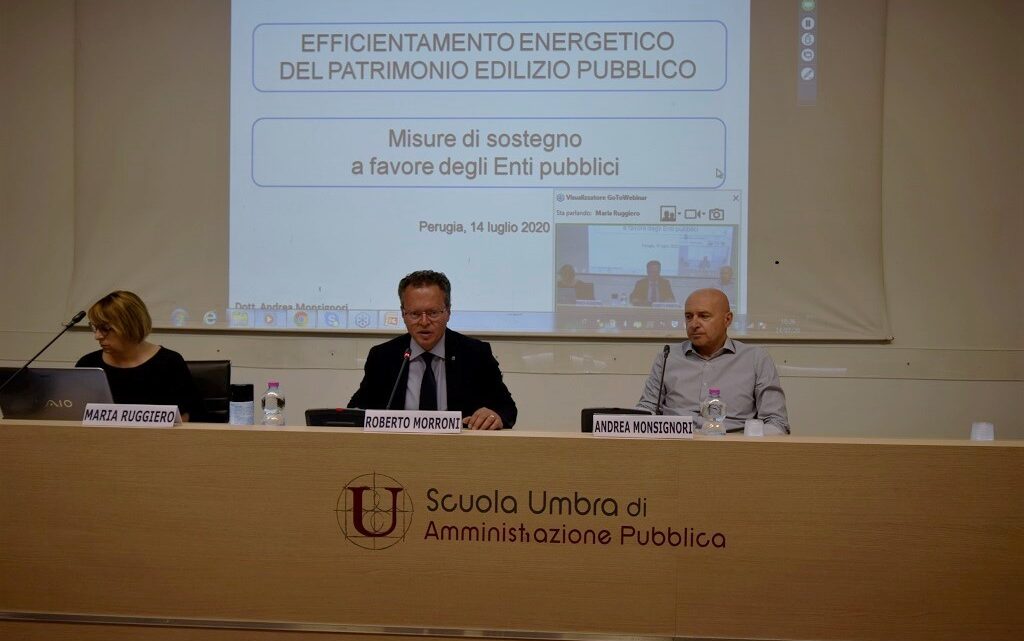BANDO EFFICIENTAMENTO ENERGETICO DEGLI EDIFICI PUBBLICI, DA VILLA UMBRA INCONTRO TELEMATICO TRA REGIONE E AMMINISTRAZIONI LOCALI