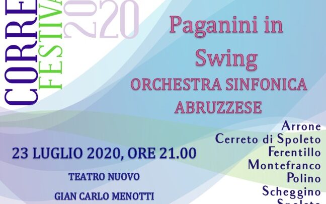 ‘PAGANINI IN SWING’, L’ORCHESTRA DELL’ISTITUZIONE SINFONICA ABRUZZESE AL TEATRO NUOVO GIAN CARLO MENOTTI