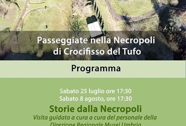 “PASSEGGIATE NELLA NECROPOLI DI CROCIFISSO DEL TUFO” A CURA DELLA DIREZIONE DEL MUSEO ARCHEOLOGICO NAZIONALE DI ORVIETO E DELLA NECROPOLI DI CROCIFISSO DEL TUFO