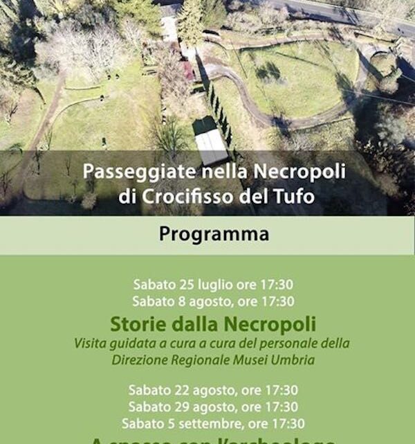 “PASSEGGIATE NELLA NECROPOLI DI CROCIFISSO DEL TUFO” A CURA DELLA DIREZIONE DEL MUSEO ARCHEOLOGICO NAZIONALE DI ORVIETO E DELLA NECROPOLI DI CROCIFISSO DEL TUFO