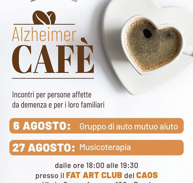 TERNI, L’ALZHEIMER CAFÈ NON VA IN VACANZA  AD AGOSTO TORNANO GLI INCONTRI DEL PROGETTO DI AUSER PER MALATI E FAMIGLIE