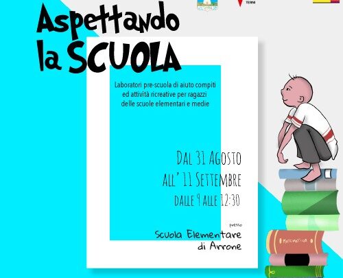 AD ARRONE “ASPETTANDO LA SCUOLA”  VIA AI LABORATORI GRATUITI DELL’ARCI