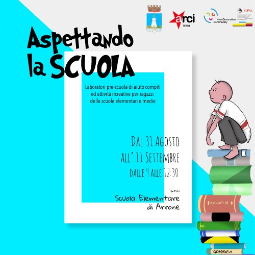 AD ARRONE “ASPETTANDO LA SCUOLA”  VIA AI LABORATORI GRATUITI DELL’ARCI