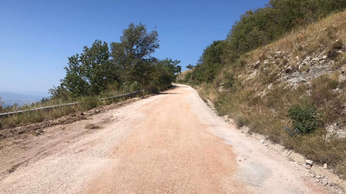 STRADA PANORAMICA DEGLI STAZZI:  PARTITI I LAVORI DI RIQUALIFICAZIONE