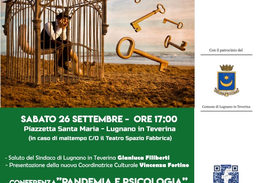 A LUGNANO IN TEVERINA VIA ALL’ANNO ACCADEMICO UNITRE:  DAVID LAZZARI PARLA DI PANDEMIA E PSICOLOGIA