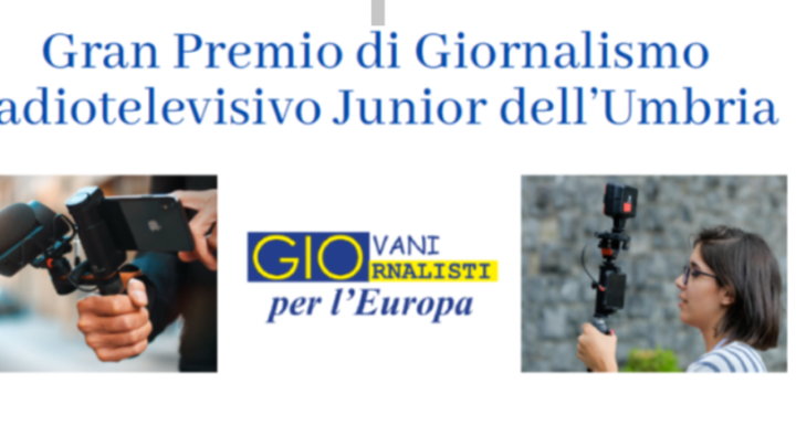 UE, DOMANI, 30 SETTEMBRE, A PERUGIA IL PRIMO PREMIO GIORNALISMO RADIOTELEVISIVO JUNIOR DELL’UMBRIA