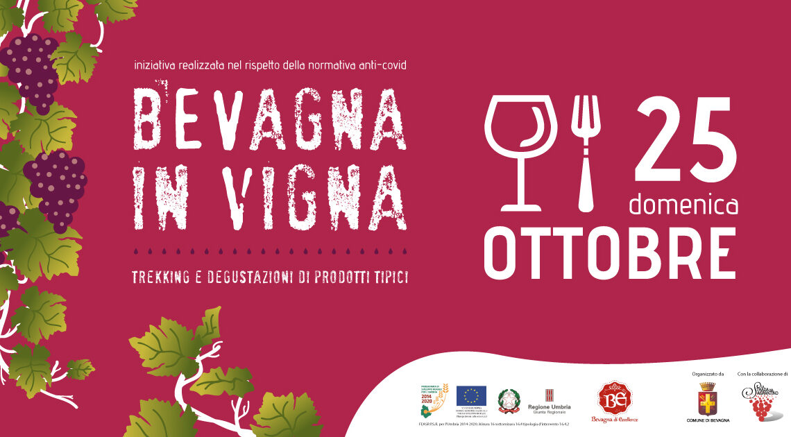 “BEVAGNA IN VIGNA”: DOMENICA 25 OTTOBRE DEGUSTAZIONI GUIDATE E TREKKING