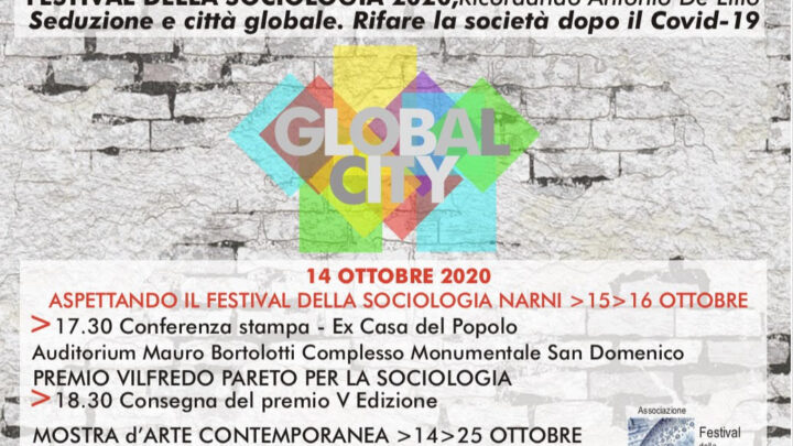 NARNI, DA DOMANI VIA A DUE GIORNI FESTIVAL SOCIOLOGIA