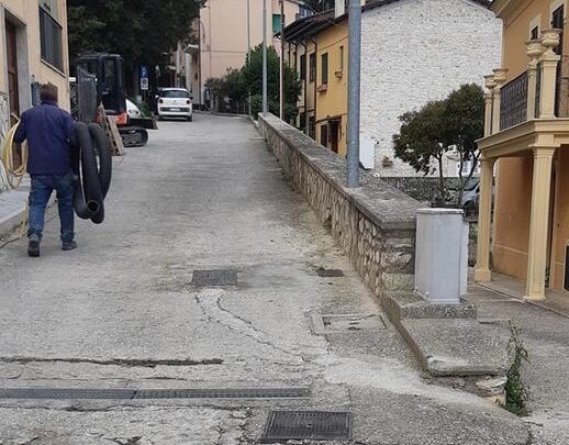 MONTEFRANCO, INIZIATI LAVORI PAVIMENTAZIONE STRADE CENTRO STORICO