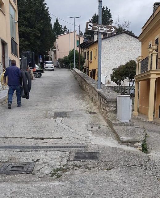 MONTEFRANCO, INIZIATI LAVORI PAVIMENTAZIONE STRADE CENTRO STORICO