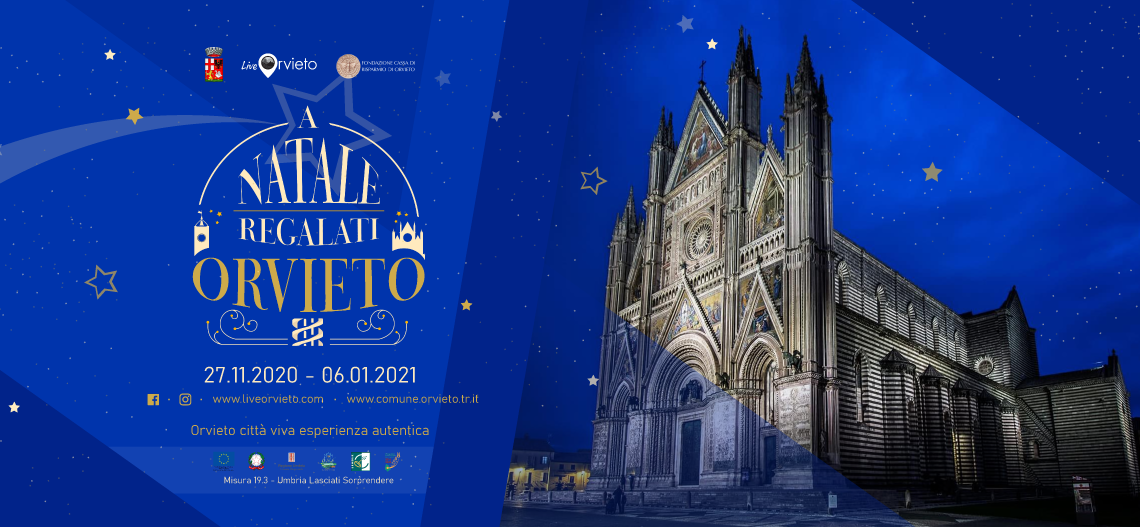 “A NATALE REGALATI ORVIETO” ILLUMINA VIE, PIAZZE E PALAZZI STORICI DELLA CITTÀ CON SCENOGRAFICHE INSTALLAZIONI LUMINOSE