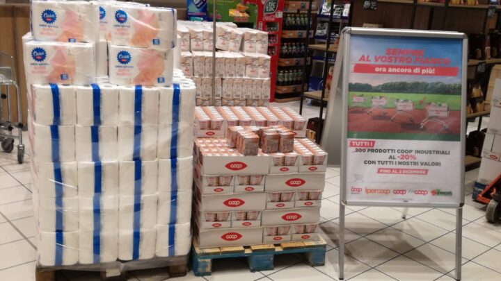 COOP CENTRO ITALIA E SUPERCONTI ANCORA DI PIU’ AL FIANCO DELLE FAMIGLIE:  SCONTATI TUTTI I PRODOTTI COOP INDUSTRIALI IN ASSORTIMENTO