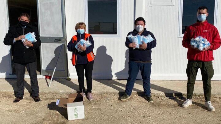 CISOM TERNI AMELIA IN CAMPO PER L’EMERGENZA  I VOLONTARI RICEVONO IN DONO MILLE MASCHERINE 