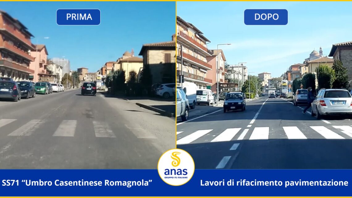 UMBRIA, ANAS: IN DUE ANNI INVESTITI OLTRE 20 MILIONI DI EURO PER LAVORI DI MANUTENZIONE DELLE STRADE EX REGIONALI E PROVINCIALI