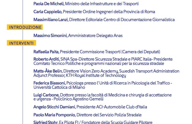WEBINAR “SICUREZZA STRADALE: ZERO VITTIME.  UN OBIETTIVO DA RAGGIUNGERE CON INFORMAZIONE E COMUNICAZIONE”