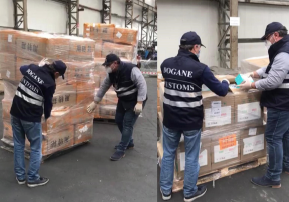 TERNI: RAPIDO SDOGANAMENTO DI OLTRE 2 MILIONI DI MASCHERINE