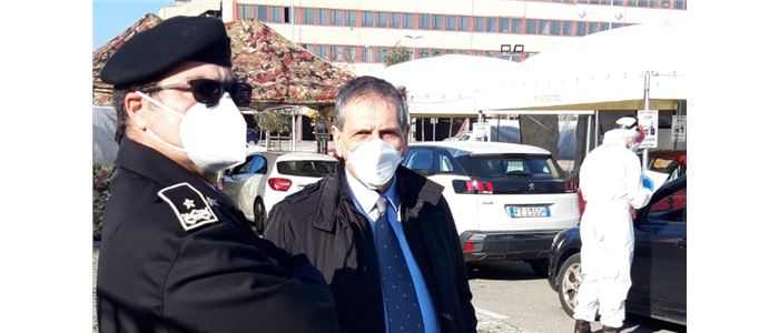 TERNI, OTTIMIZZATA LA POSTAZIONE TAMPONI IN MODALITÀ DRIVE THROUGH DELLA SEDE CENTRALE DELLA ASL IN VIALE BRAMANTE