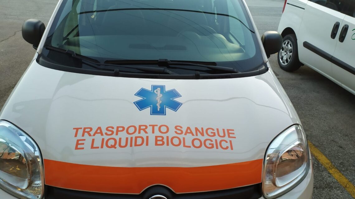 CORONAVIRUS: DONAZIONE ALL’OSPEDALE DI ORVIETO DI UN MEZZO PER TRASPORTO SANGUE E LIQUIDI BIOLOGICI A CENTRO TRASFUSIONALE DI TERNI