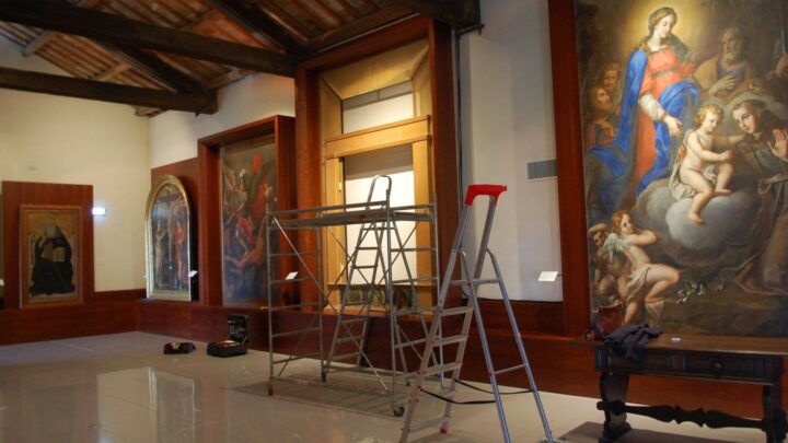 AMELIA, FONDAZIONE CARIT FINANZIA RESTAURO DIPINTO PITTORE UMBRO MADONNA CON BAMBINO E SANTI SAN GIOVANNI BATTISTA E FRANCESCO