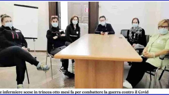 NARNI E AMELIA, STAFF INFERMIERISTICO DELL’AZIENDA USL UMBRIA 2 IN PRIMA LINEA NELLA GESTIONE DELLE ATTIVITÀ DI CONTRASTO AL COVID-19