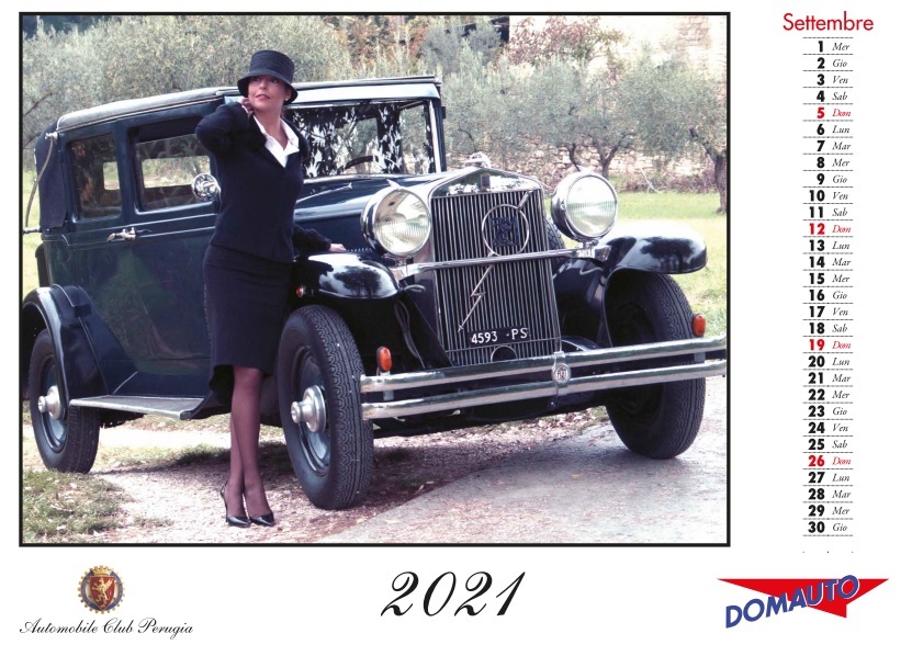 PER IL 2021 L’AUTOMOBILE CLUB DI PERUGIA PROPONE UN CALENDARIO ANTOLOGICO