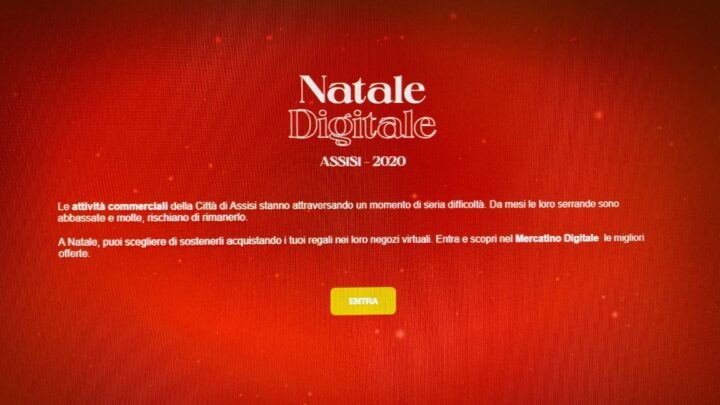 NATALE DIGITALE ASSISI:  ECCO IL MERCATINO VIRTUALE