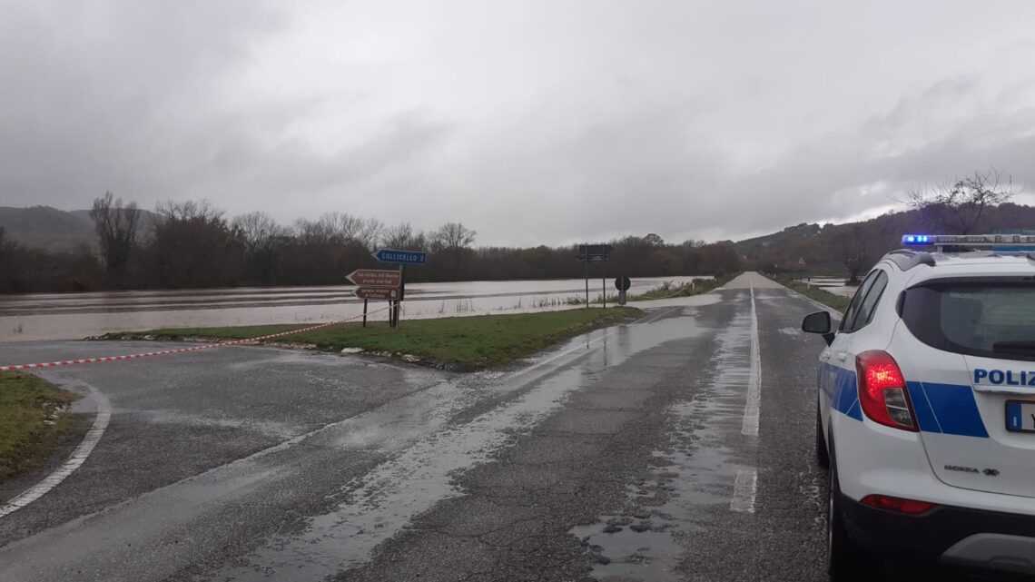 MALTEMPO, PROVINCIA CHIUDE TRANSITO SU STRADA CAPPUCCINI E SAMBUCETOLE-CASTEL DELL’AQUILA, COMUNE AMELIA