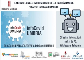 REGIONE UMBRIA LANCIA INFOCOVIDUMBRIA, SERVIZIO INNOVATIVO CHE FORNISCE AI CITTADINI INFORMAZIONI CHIARE E TEMPESTIVE SUL COVID