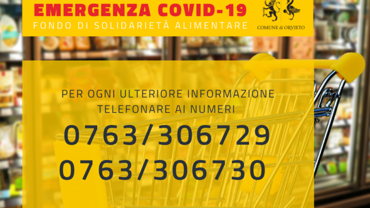 COVID-19: APERTA LA FASE 5 DI ASSEGNAZIONE DEI “BUONI SPESA” RELATIVI AL DECRETO “RISTORI TER”