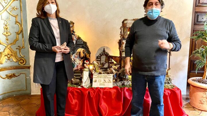 ALLESTITO A PALAZZO DONINI PRESEPE DONATO DALLA REGIONE CAMPANIA