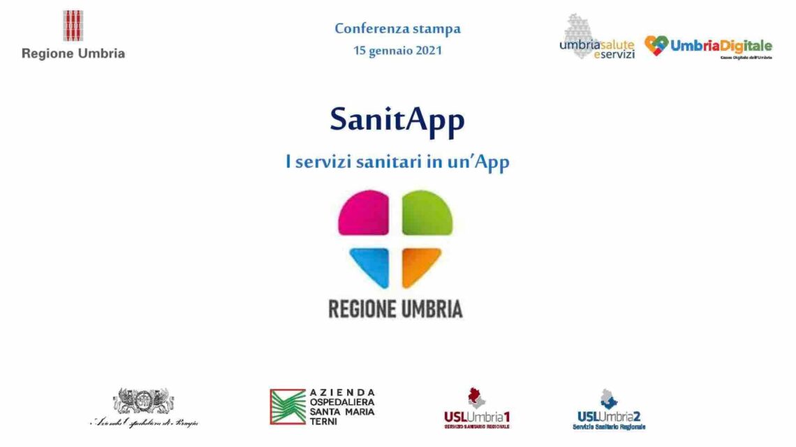 SANITÀ DIGITALE IN UMBRIA: PRESENTATO IL NUOVO SERVIZIO TELEMATICO “SANITAPP”