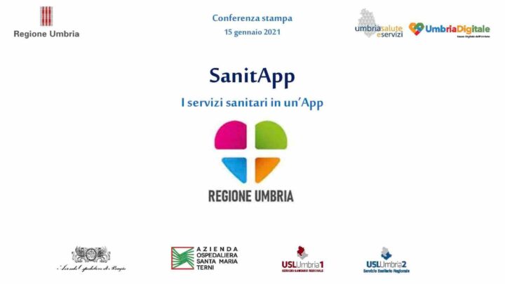 SANITÀ DIGITALE IN UMBRIA: PRESENTATO IL NUOVO SERVIZIO TELEMATICO “SANITAPP”